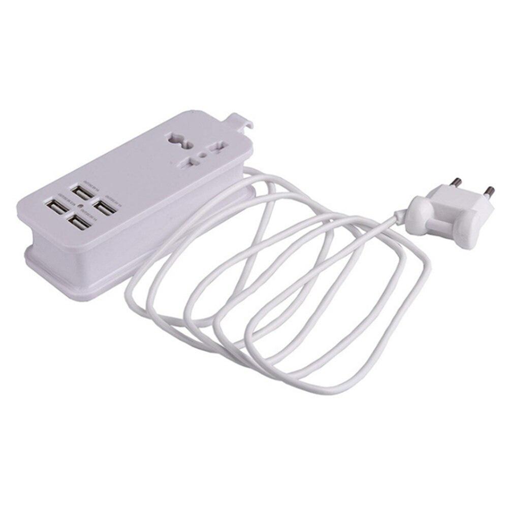 1.5M USB Socket for phone charge 5V 4.2A EU Patch Panel European Smart Plug with USB Charging Socket Home Travel Multipurpose