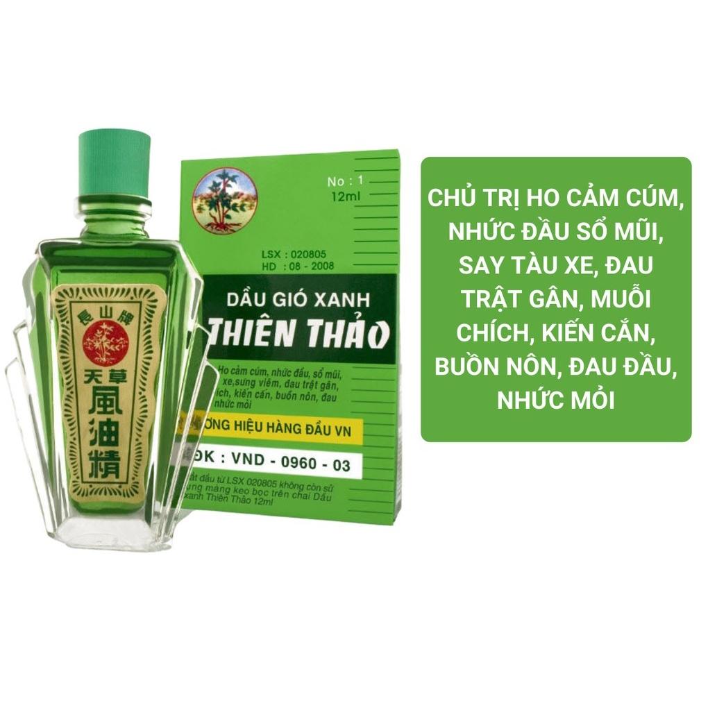 (12 CHAI) DẦU GIÓ XANH THIÊN THẢO