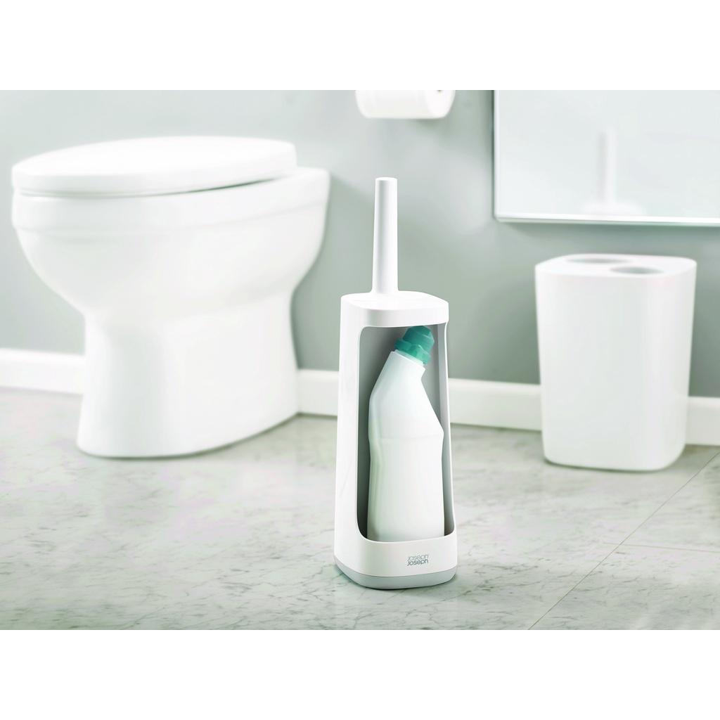 Bộ Cọ Toilet Joseph Joseph 705164 - Flex Plus Toilet Brush with Storage Caddy Grey