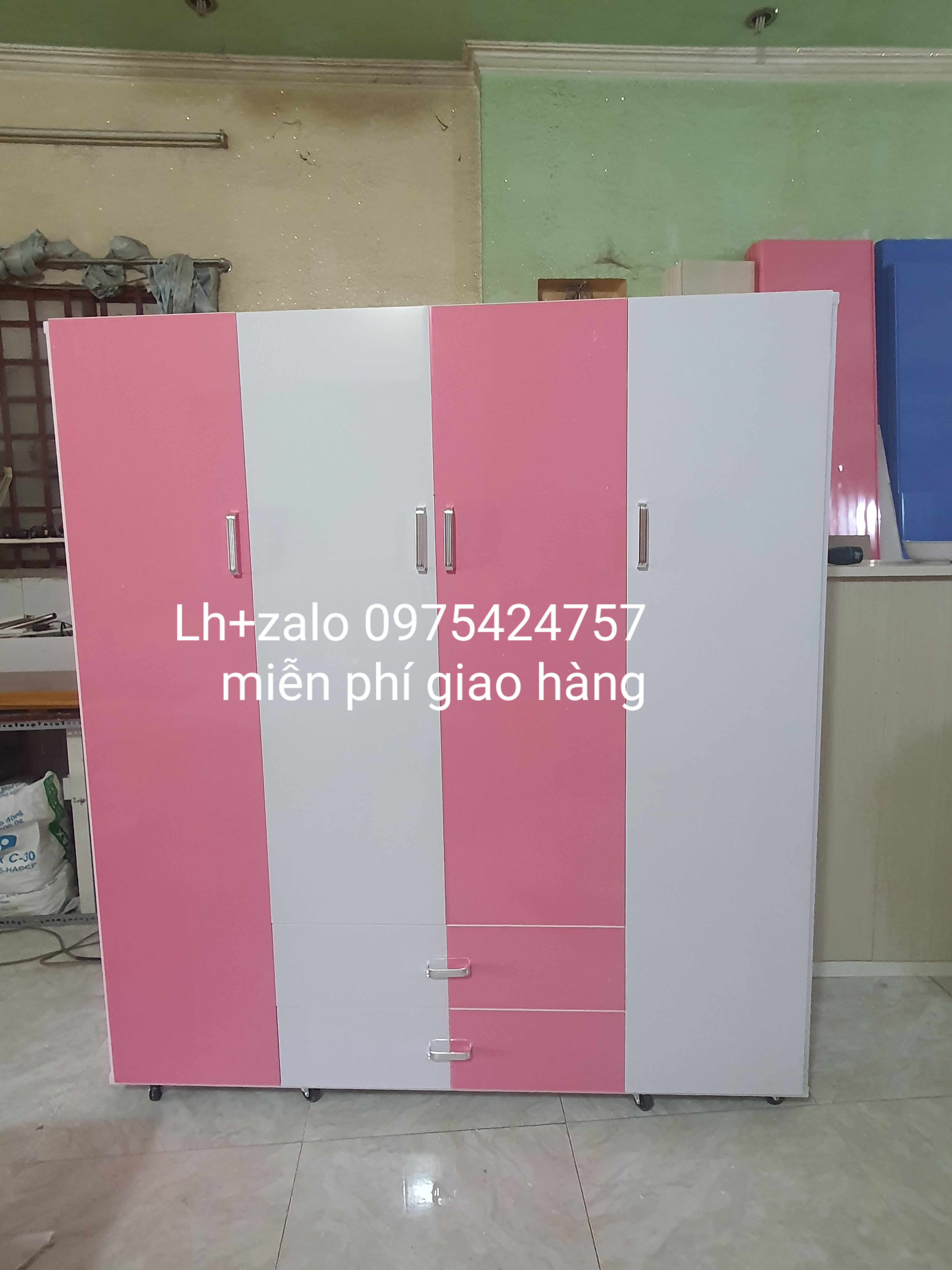 Tủ nhựa đài loan 4 cánh freeship