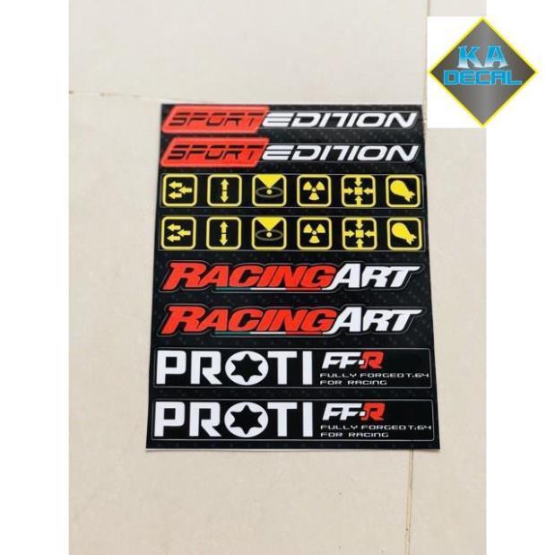 Set tem dán phuộc gấp,tem chống nước ko bay màu