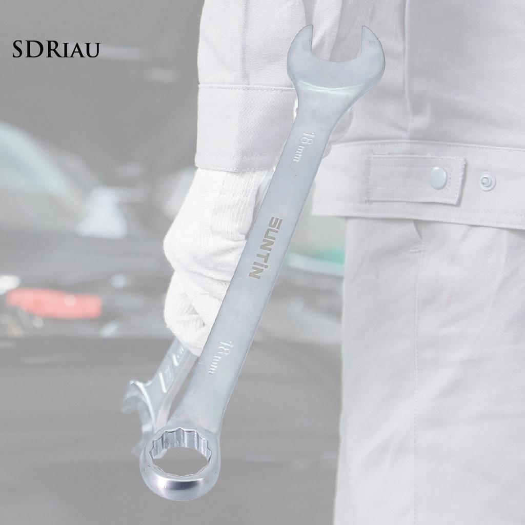PEMG Portable Combination Wrench Practical Combination Ring Open End Spanner High Hardness for Automobiles