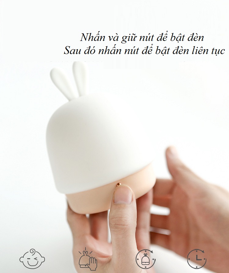 Đèn Cảm Ứng Siliicone Hình Ngộ Nghĩnh