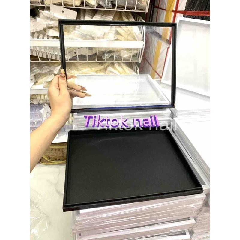 Hộp kính chưng mẫu saze to