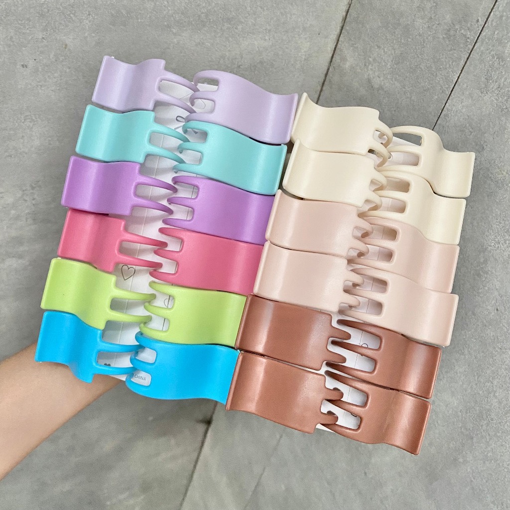 Kẹp Gấp Tóc 5 Răng Nhám Nhiều Màu Giao Màu Ngẫu Nhiên