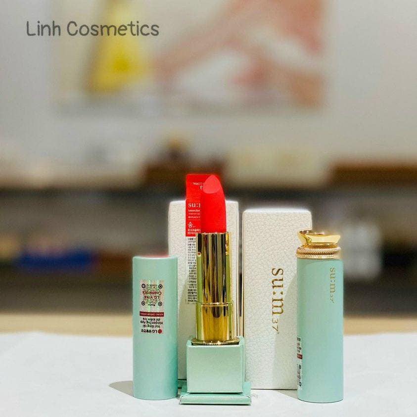 Hình ảnh Son Lì Su:m37 LosecSumma Elixir Golden Lipstick ( Peach coral - Cam đào)