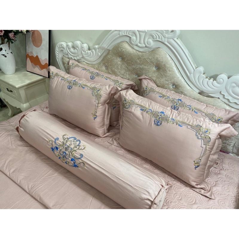 Set Chăn Ga Gối Lụa Tơ Tăm Hàng Cao Cấp “Trần Bông”