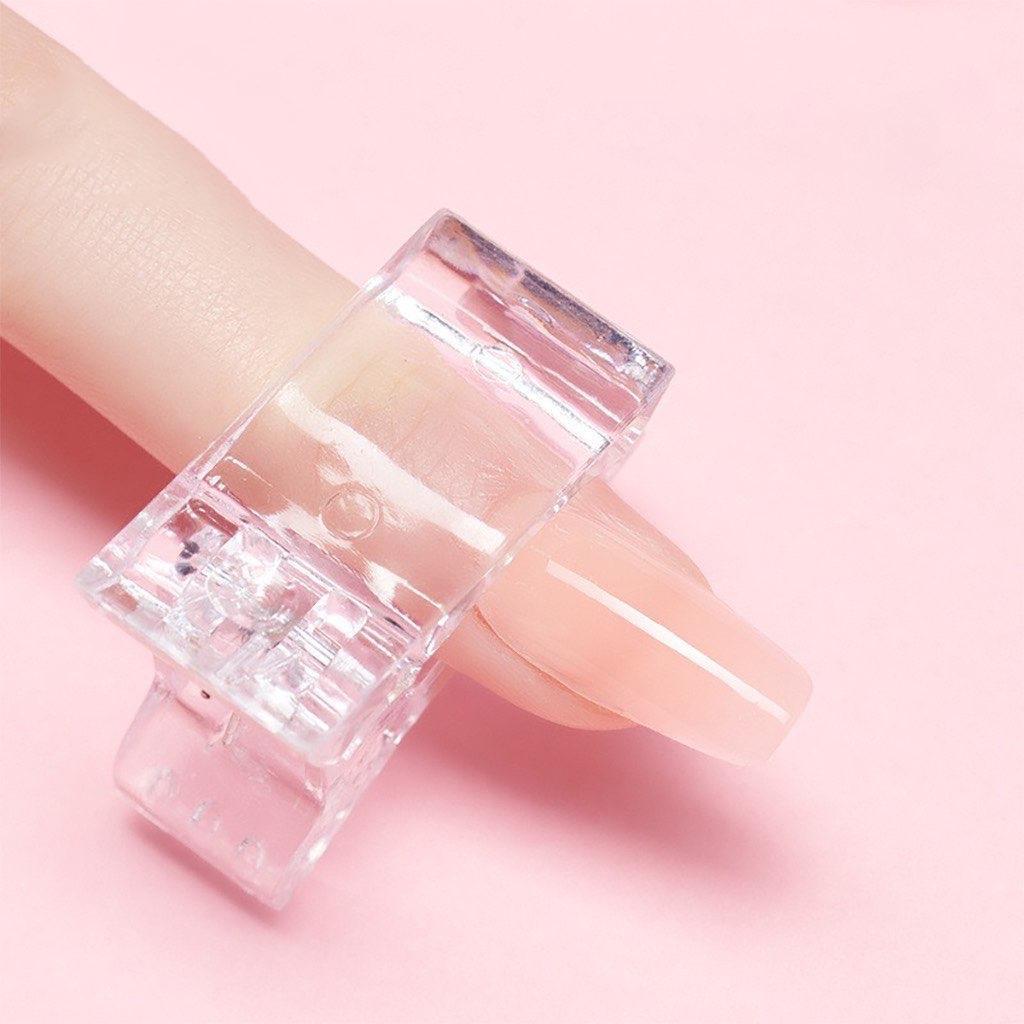 Kẹp Móng Úp Gel Gôm Làm Nail, Nhựa Dày Cứng Chuẩn Đẹp, Kẹp Định Hình Form Móng Siêu Nhanh, Đầu Kẹp To Linh Hoạt Women Nữ