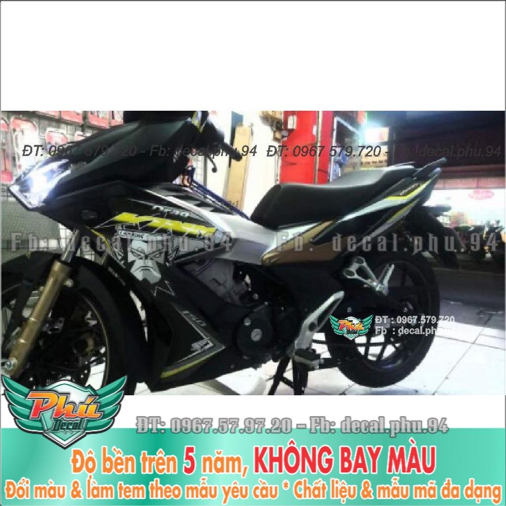 Tem Rời Winner X King Drag đen nhám