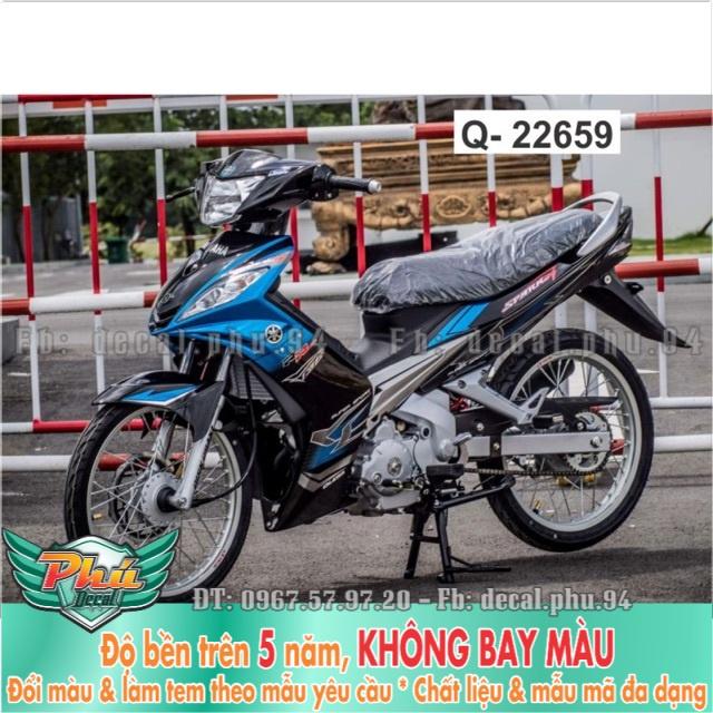 Tem rời Exciter 2006-2010 Xanh Đen. -1