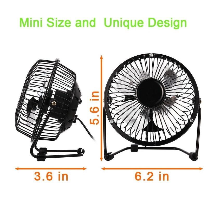 Quạt Mini USB Để Bàn 4inch Không Ồn