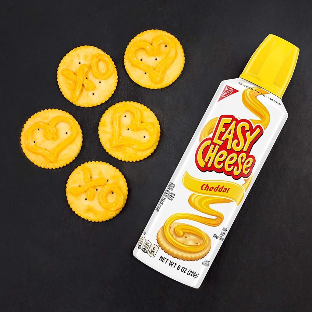 CHAI PHÔ MAI XỊT NABISCO Easy Cheese Cheddar Cheese Snack, 226g (8oz)