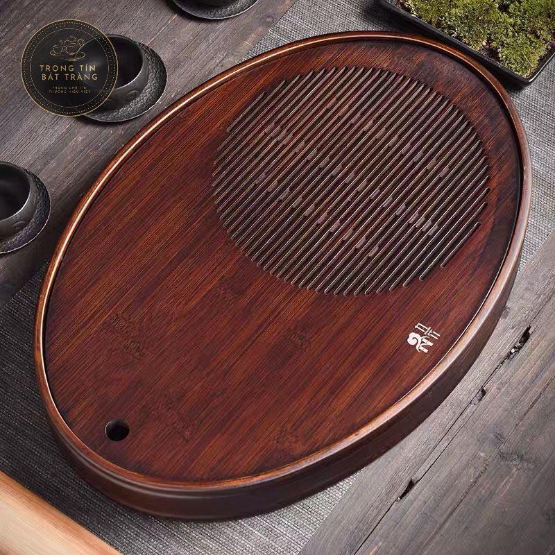 Khay Trà Tre Cao Cấp Bầu Dục KT 17