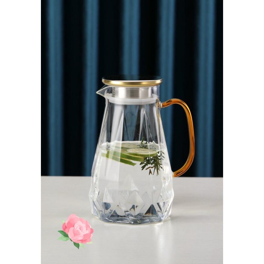 Bình đựng nước uống thuỷ tinh chịu nhiệt lên đến 400 ĐỘ C, sang trọng, tiện lợi