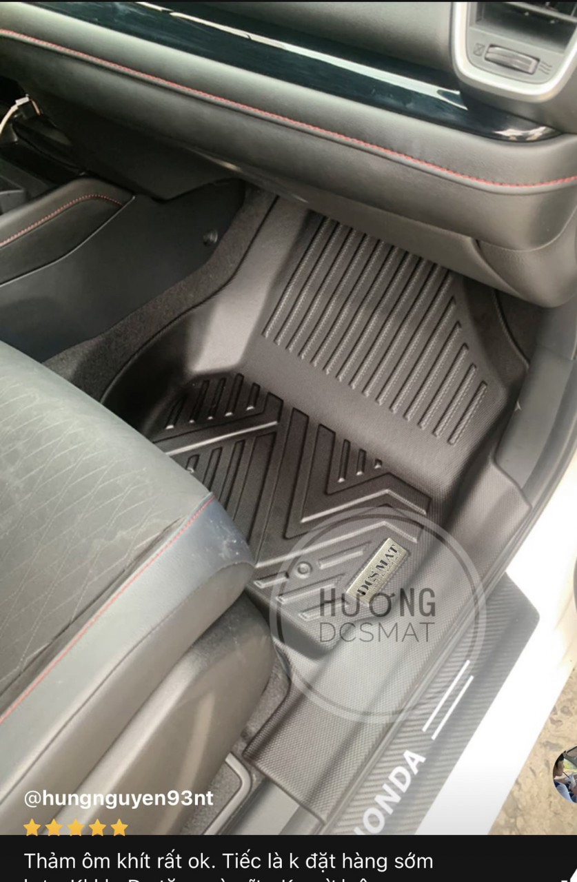 Thảm sàn cho xe Honda City 2016 - đến nay thương hiệu DCSMat, chất liệu TPV cao cấp