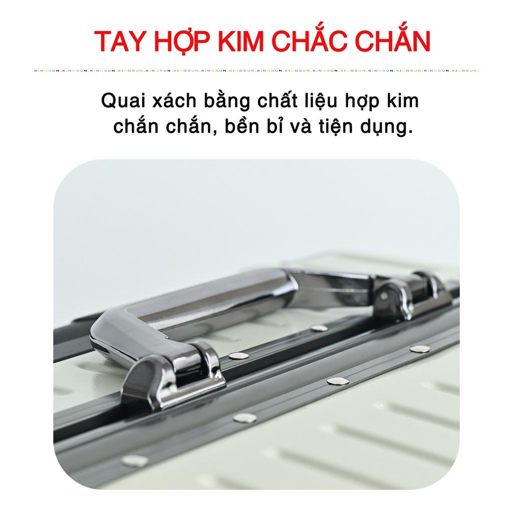 Vali Khung Nhôm Khoá Sập KS-066 Size 20/24 cao cấp chống rạch móc,chống va đập