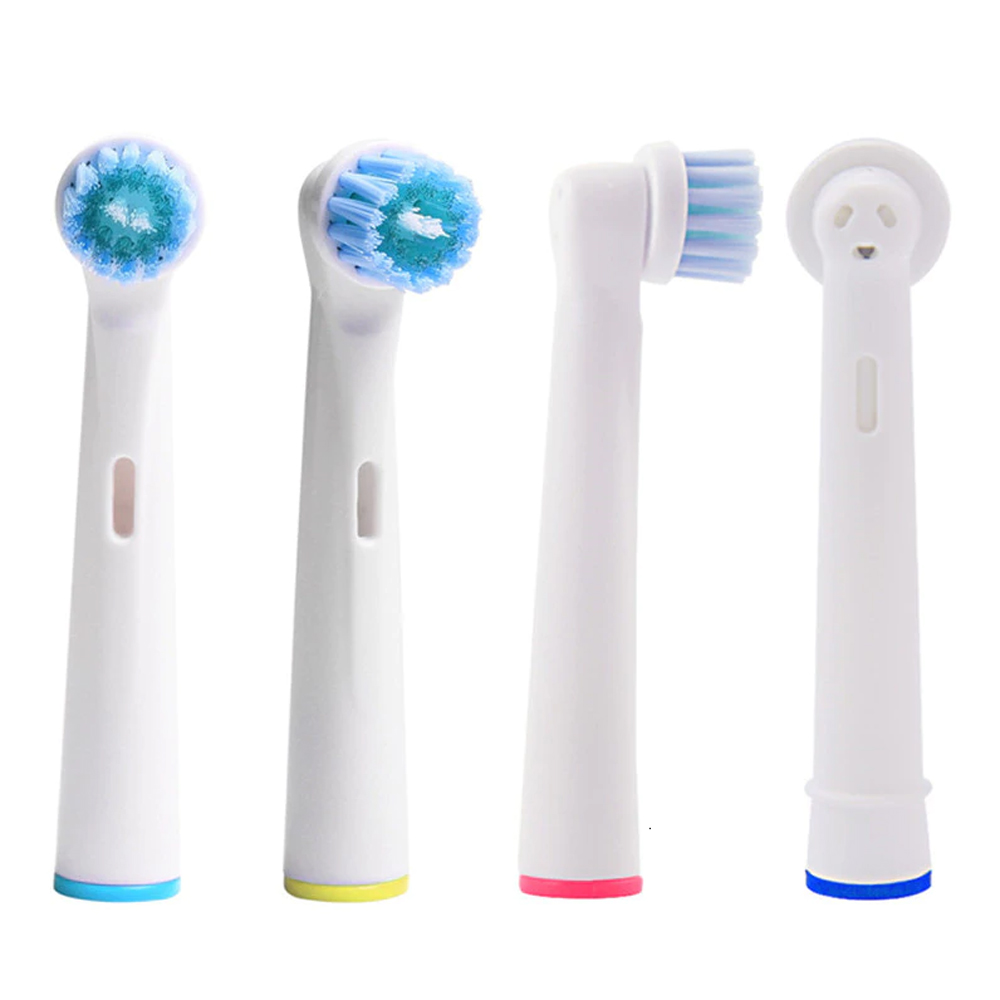 Cho máy Oral B Braun, bộ 4 Đầu Bàn Chải đánh răng điện thay thế MIHOCO EB28-P New Sensitive, làm sạch cao răng, cho nướu nhạy cảm