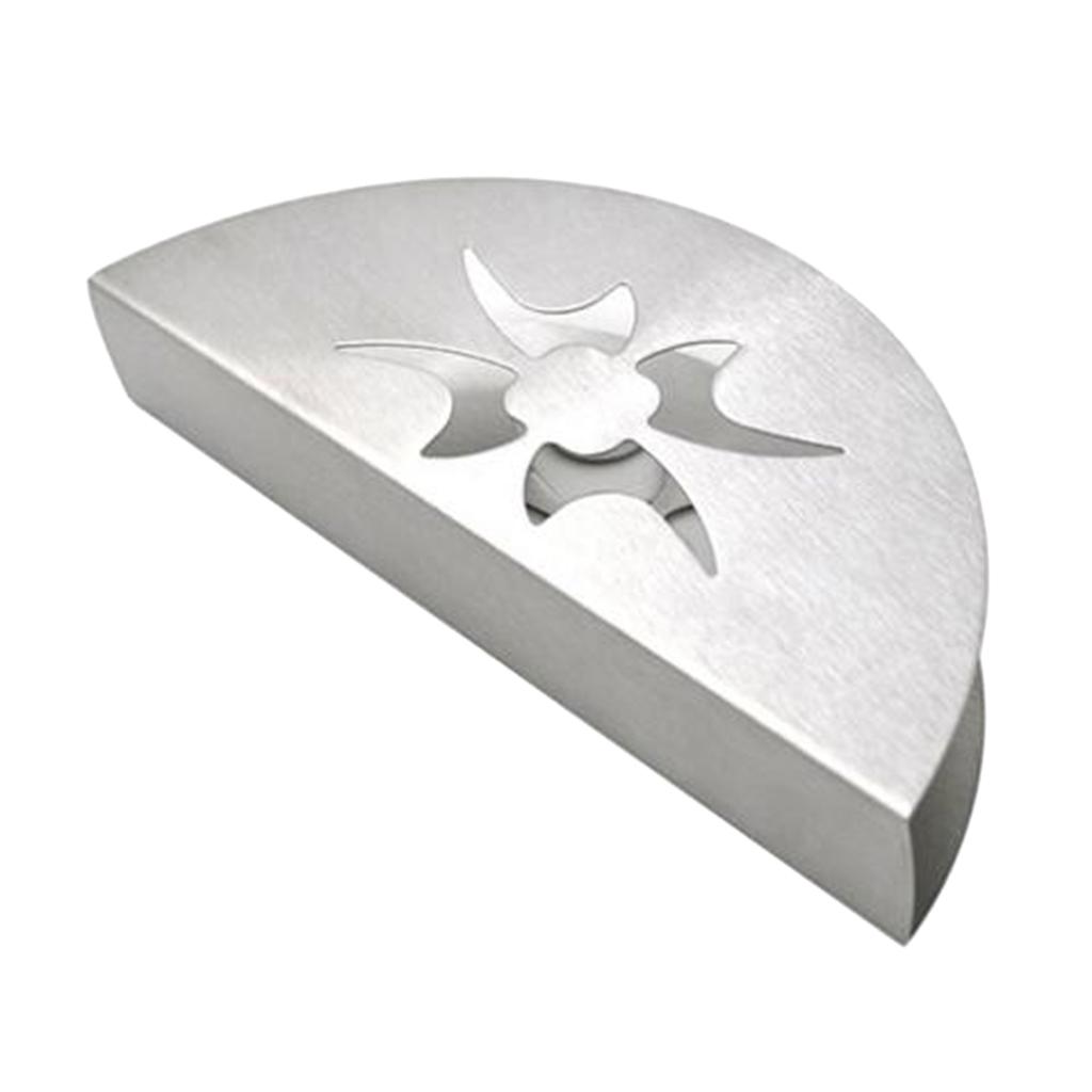 Stainless Steel fan-shaped Tissue Napkin Holder Free Standing Paper Rack New