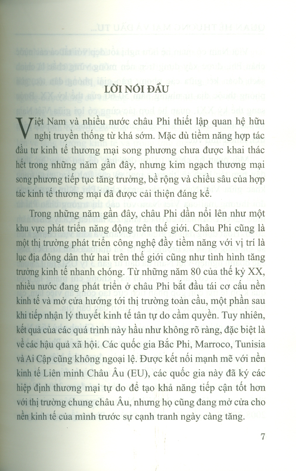 Quan Hệ Thương Mại Và Đầu Tư Của Việt Nam Với Một Số Quốc Gia Châu Phi Trọng Điểm: Bối Cảnh Mới, Định Hướng Mới (Sách Chuyên Khảo)