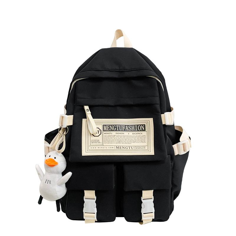 Phong cách mới nhất cặp đi học nữ học sinh trung học ba lô đơn giản sức chứa lớn mới giải trí thể thao du lịch học sinh trung học ba lô thời trang nam