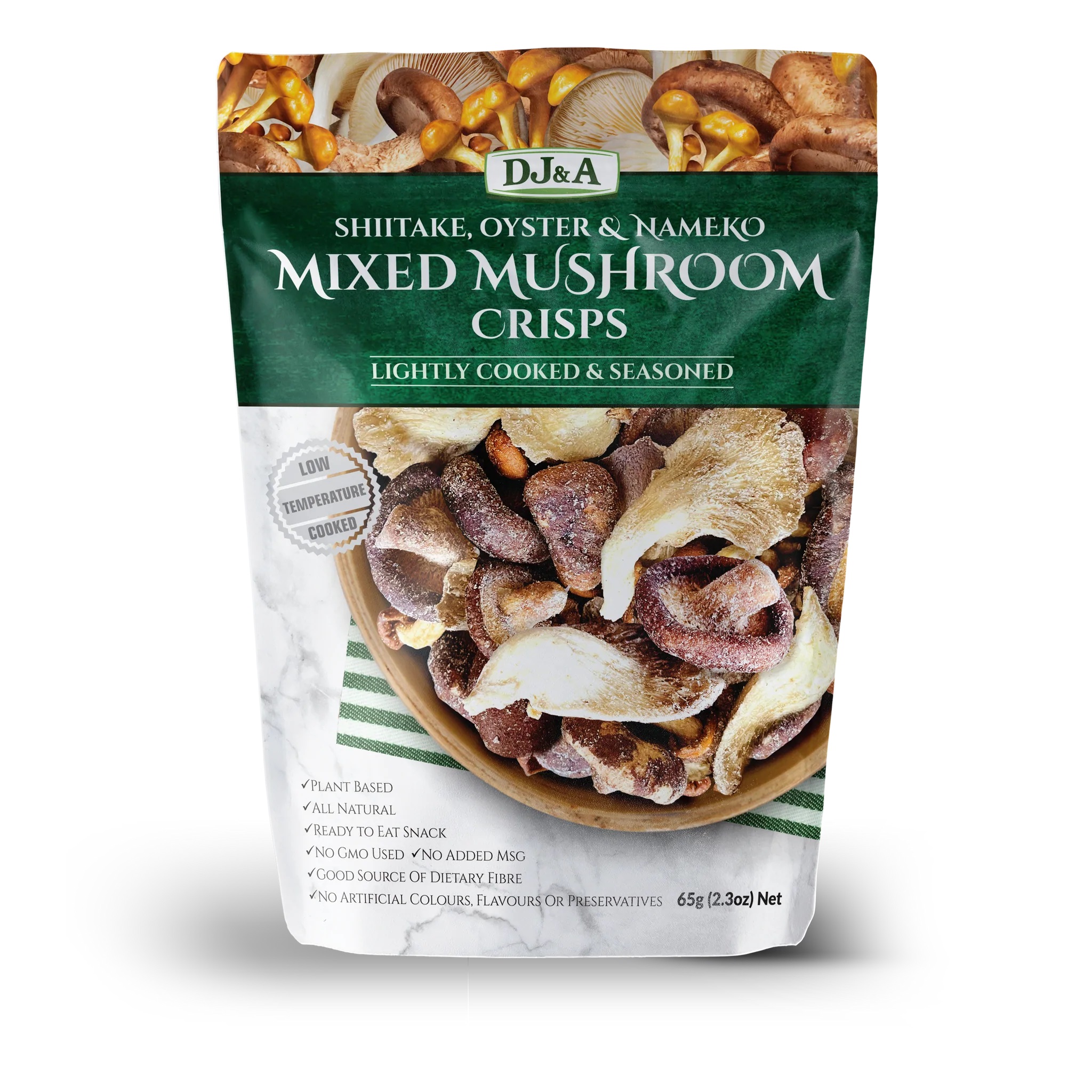 Hỗn hợp nấm sấy giòn DJ&A Mixed Mushroom Crisps 65g