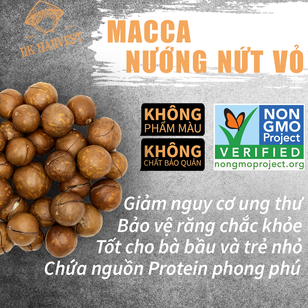 COMBO SIÊU TIẾT KIỆM 2 Hộp Macca Úc nứt vỏ 450g/hộp