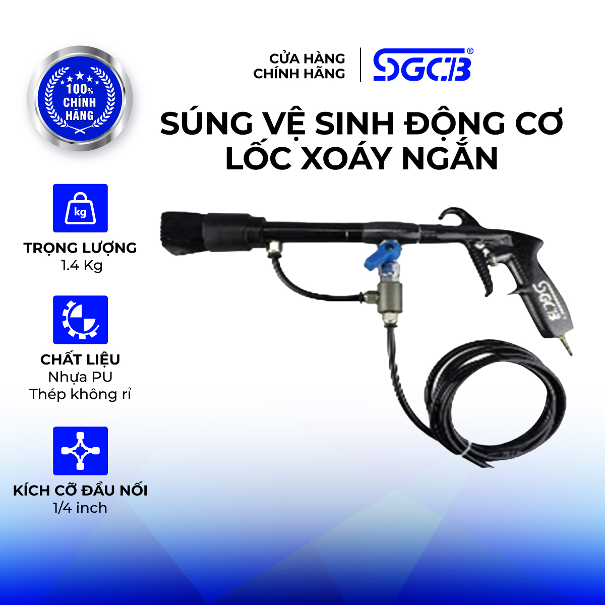 SGCB Súng Lốc Xoáy Ngắn Vệ Sinh Động Cơ Khoang Máy Xe Ô Tô SGGC037