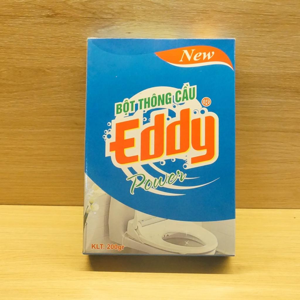 Bột thông Cầu EDDY 200g phân hủy cặn bã rêu rác trong nhà tắm, lavabo