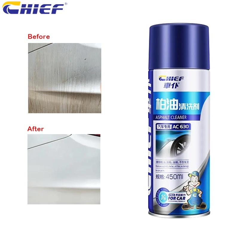 Chai xịt tẩy nhựa đường keo decal băng kính xe ô tô Chief AC630 (dung tích 450ml)