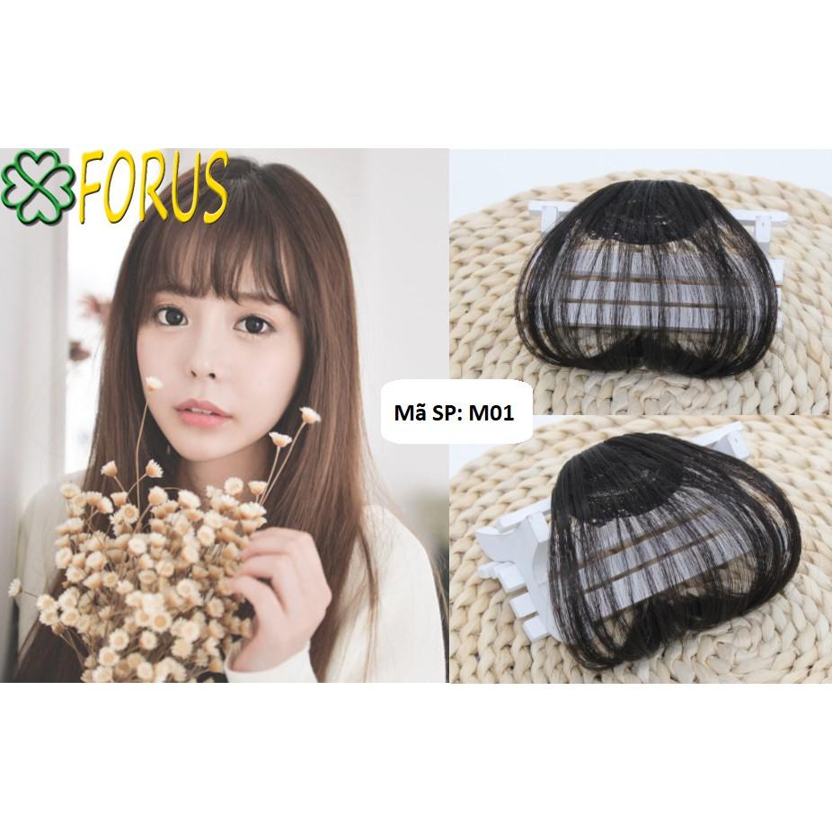 Tóc giả mái thưa không mai M01