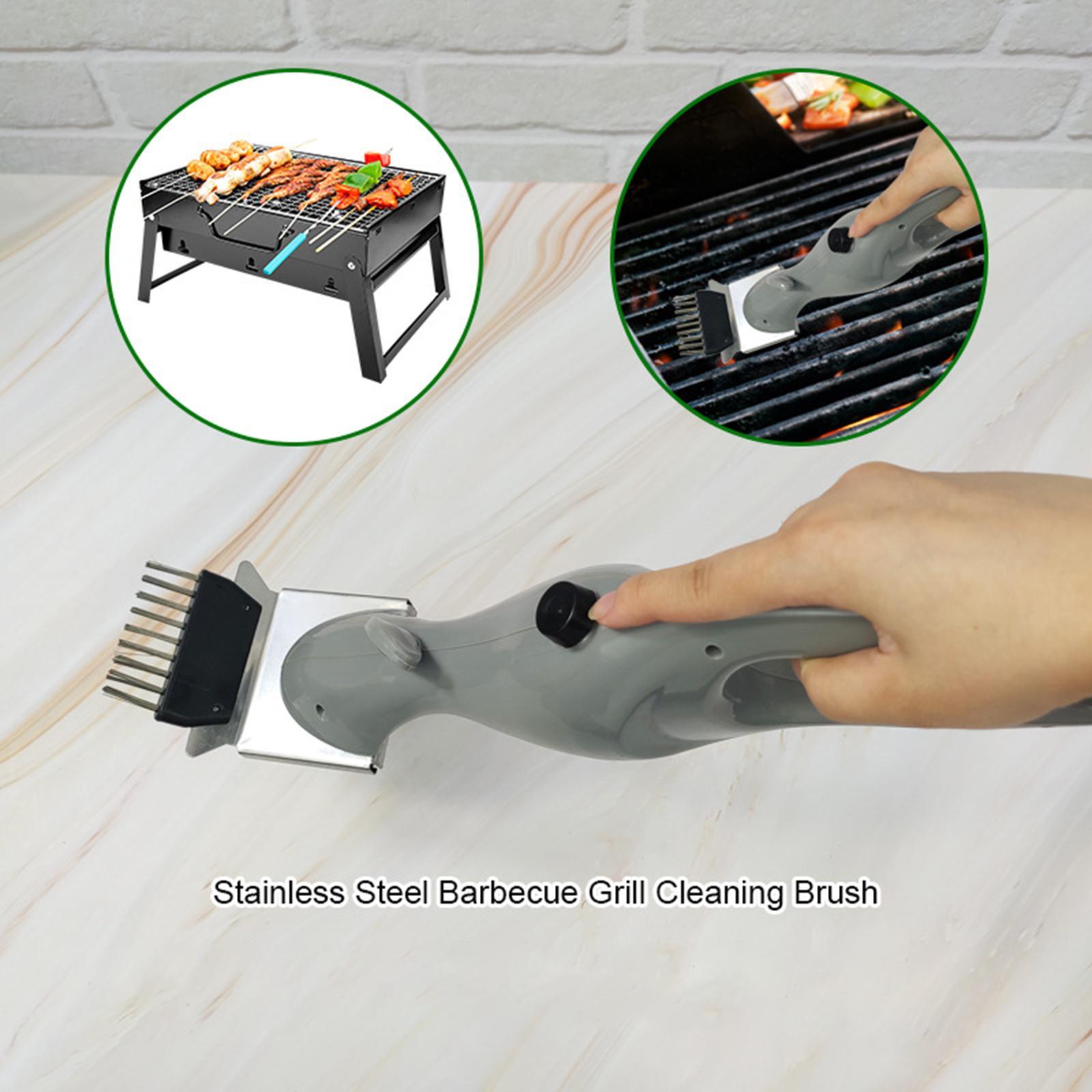 Grill Brush and Grill Cleaning Brush Heavy Duty Grill Accessories Comfortable Grip Scratch Brushes with Grilling Grate Cleaner