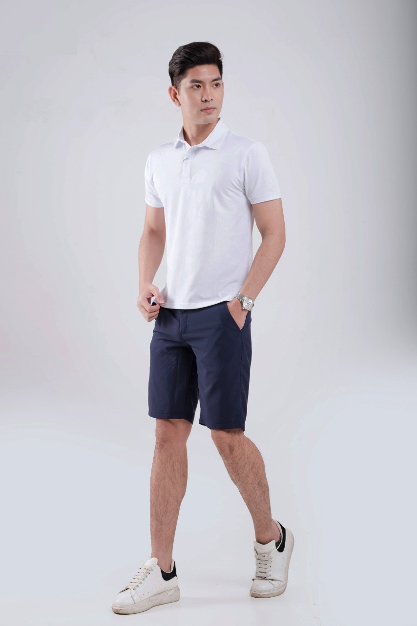 Áo Polo namDAZIO trắng vải Coolmax siêu thoáng mát, mềm mịn, trẻ trung - T03