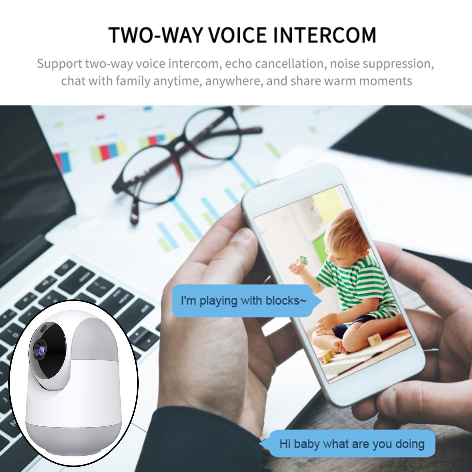 Wireless WiFi Camera 1080P  2-Way Audio Indoor Monitor for  Nanny