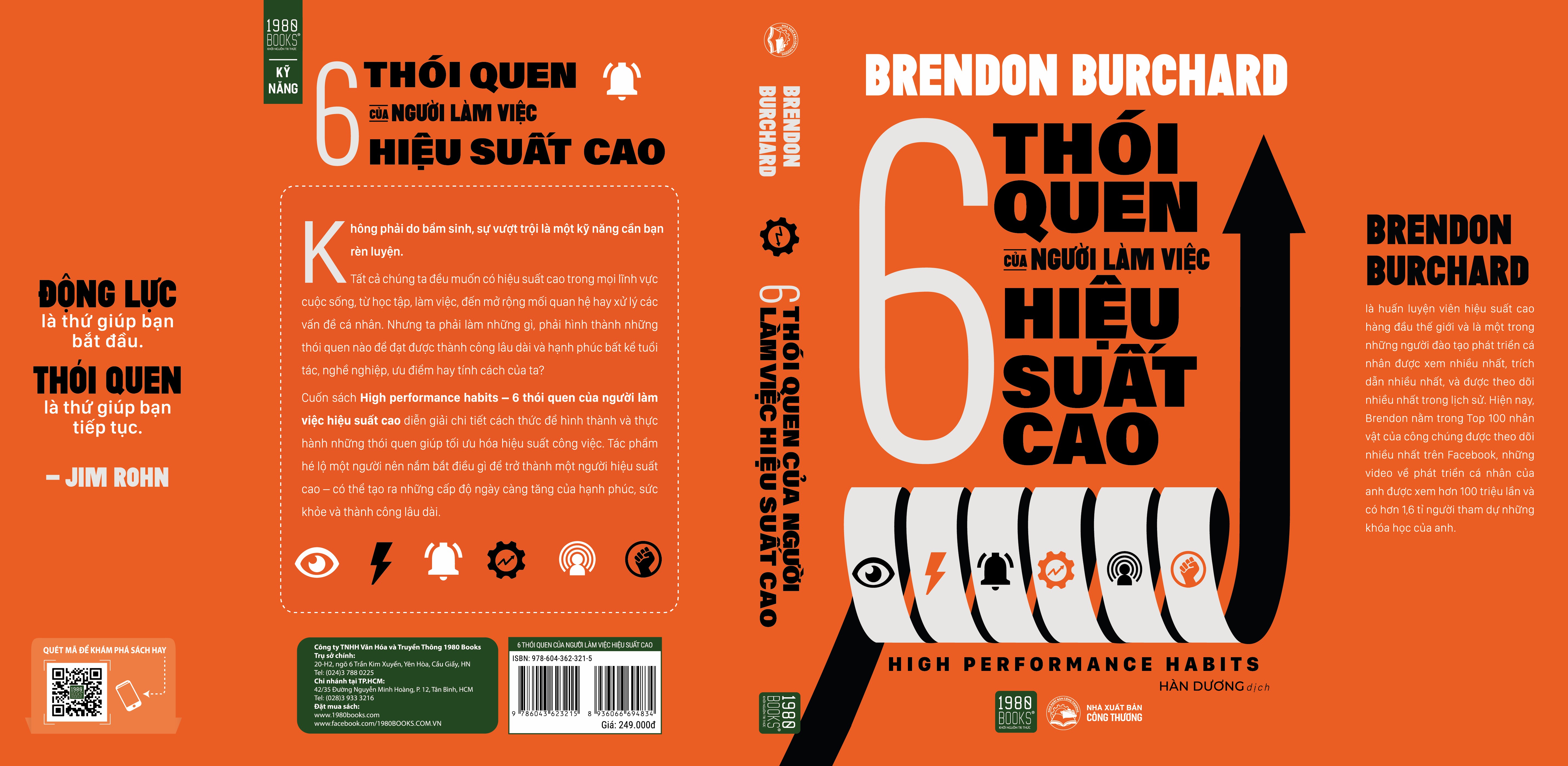 High performance habits – 6 thói quen của người làm việc hiệu suất cao - Brendon Burchard (TTR Bookstore)