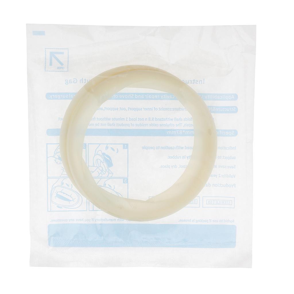 Bulk Lot of 10pcs Soft O Shape Oral Disposable Mouth Gag Kit Sterile Rubber Dam Cheek Lip Retractor Expanders Opener Set White