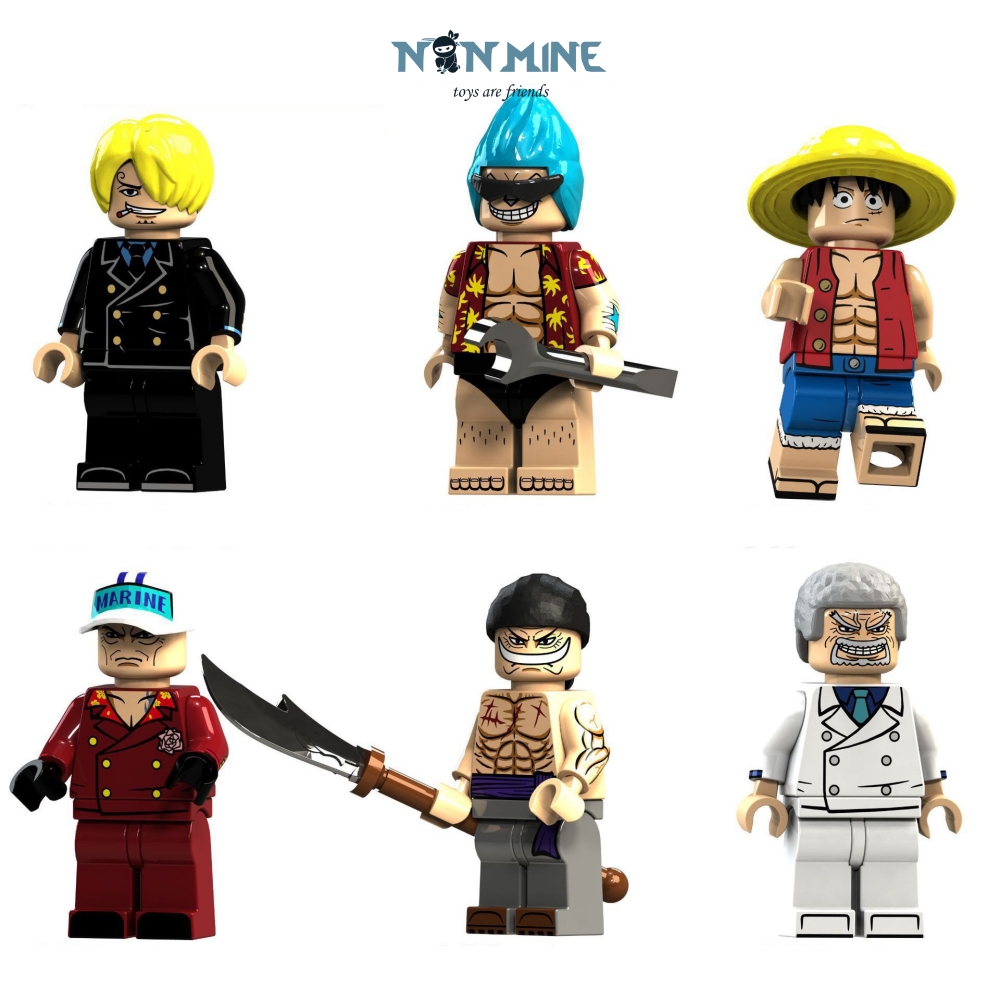 Minifigures Lắp Ráp Mô Hình Nhân Vật Hoạt Hình Truyện Tranh One Piece Nami Usopp KT1008 Bán Lẻ
