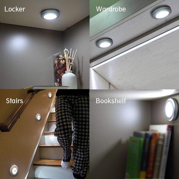 Đèn LED Cảm Ứng Dán Tủ Nhỏ Gọn, Tiện Lợi.