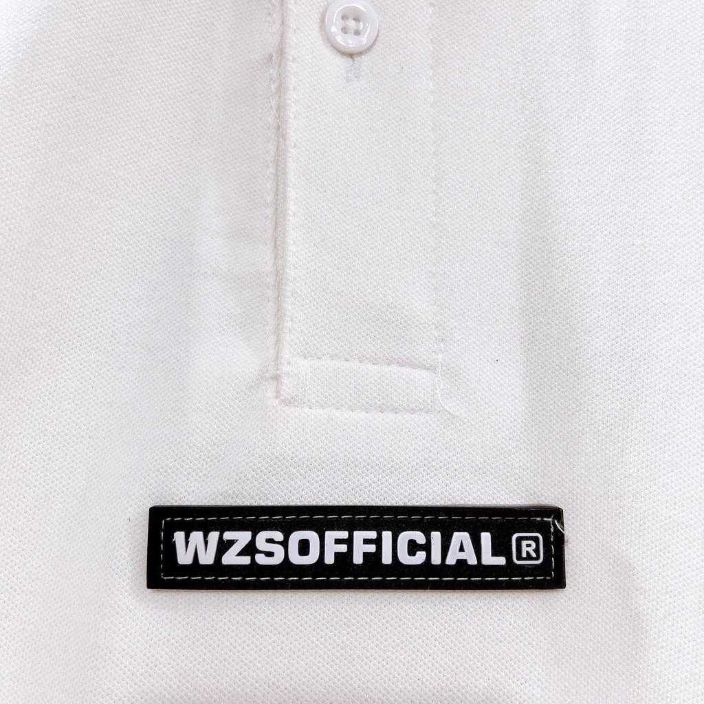 Áo thun nam POLO có cổ basic FULL màu đen và trắng form oversize - có tem su