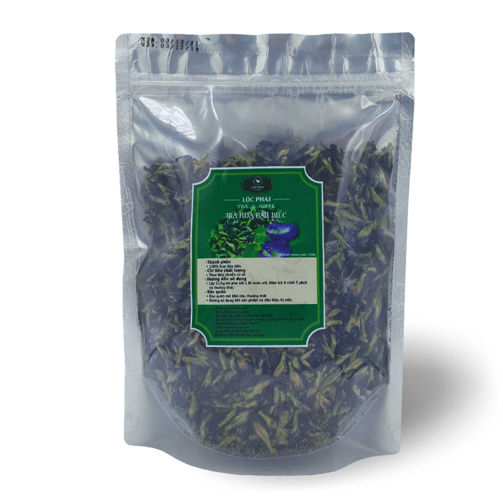 TRÀ HOA ĐẬU BIẾC LỘC PHÁT 200GR