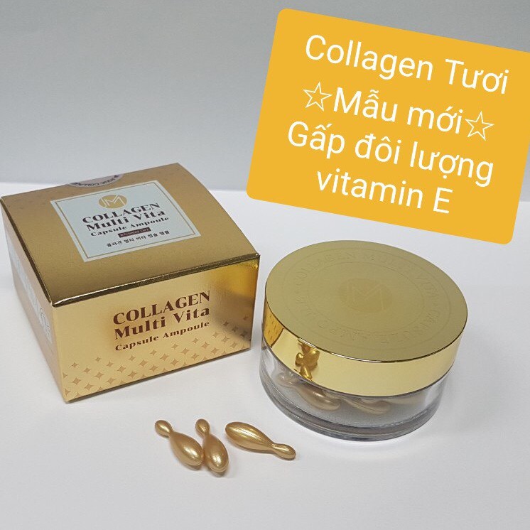 VIÊN COLLAGEN TƯƠI - AMMUD MULTI VITA AMPOULE HÀN QUỐC 38 viên