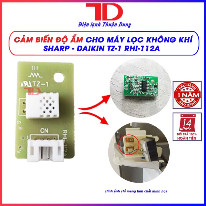 Cảm biến độ ẩm cho máy lọc không khí dành cho SHARP - DAIKIN TZ-1 RHI-112A Vỉ bo mạch broad modun máy hút ẩm kk, Hàng nhập khẩu, Điện lạnh Thuận Dung