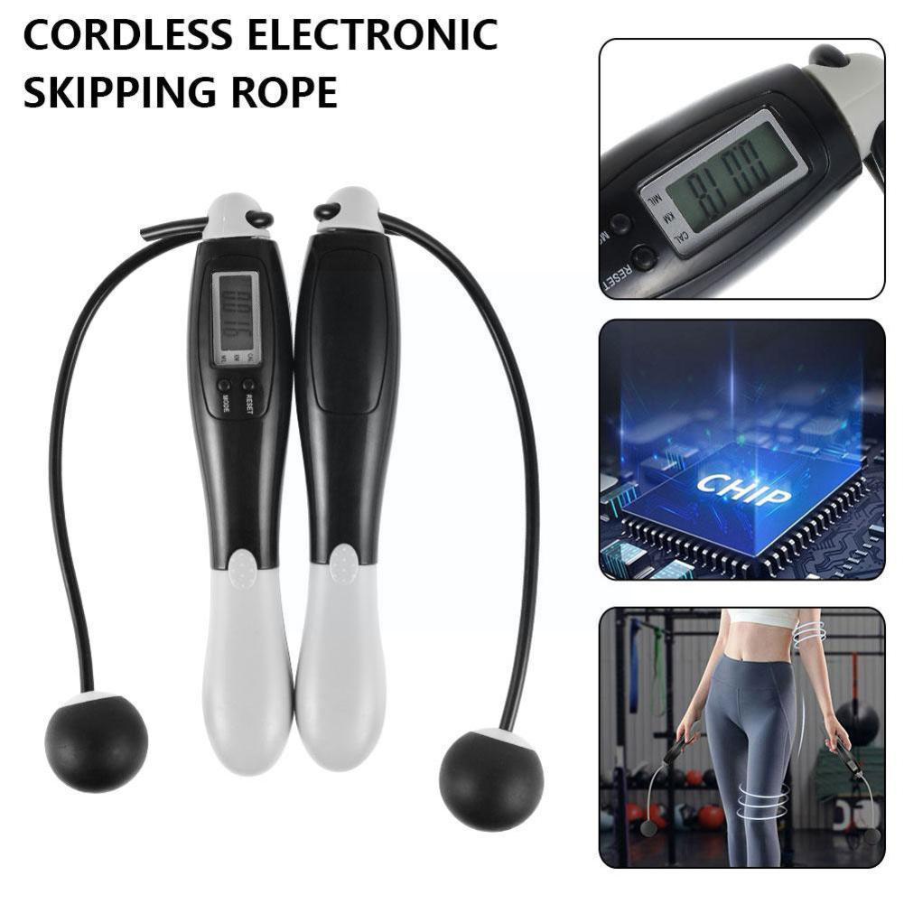 Không Dây Điện Tử Dây Nhảy Thể Dục Không Dây Màn Hình Lcd Tốc Độ Phản Màn Hình Nhảy Bỏ Qua Tính Dây Bỏ Qua I8z1