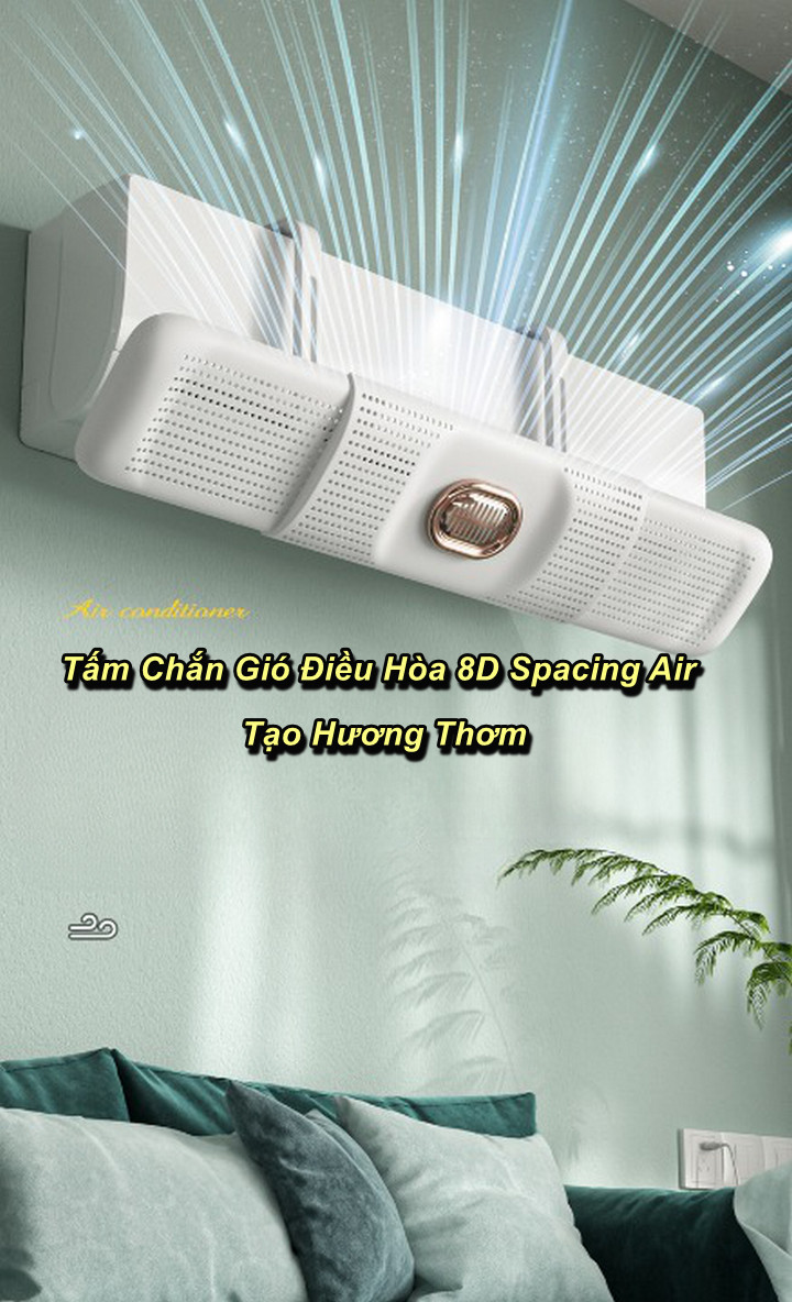 Tấm Chắn Gió Điều Hòa 8D Spacing Air Tạo Hương Thơm - Home and Garden