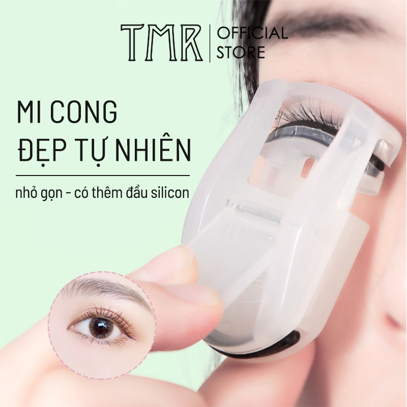 Kẹp Bấm Mi Mini TMR - Tool In My Room tiện dụng, uốn mi siêu cong, mi cong tự nhiên tơi màu nhựa trắng trong