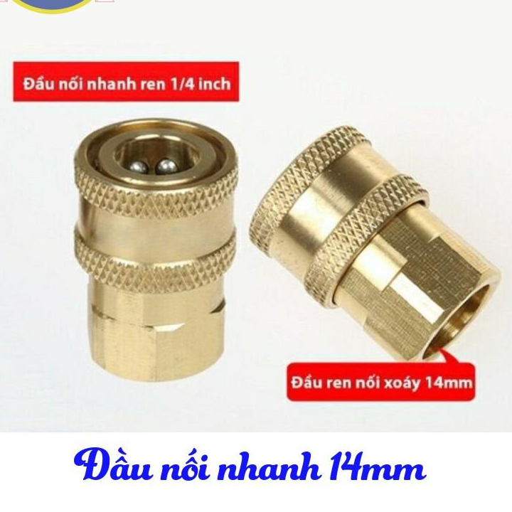COMBO Bình phun tạo bọt tuyết + Đầu nối nhanh ren 14mm