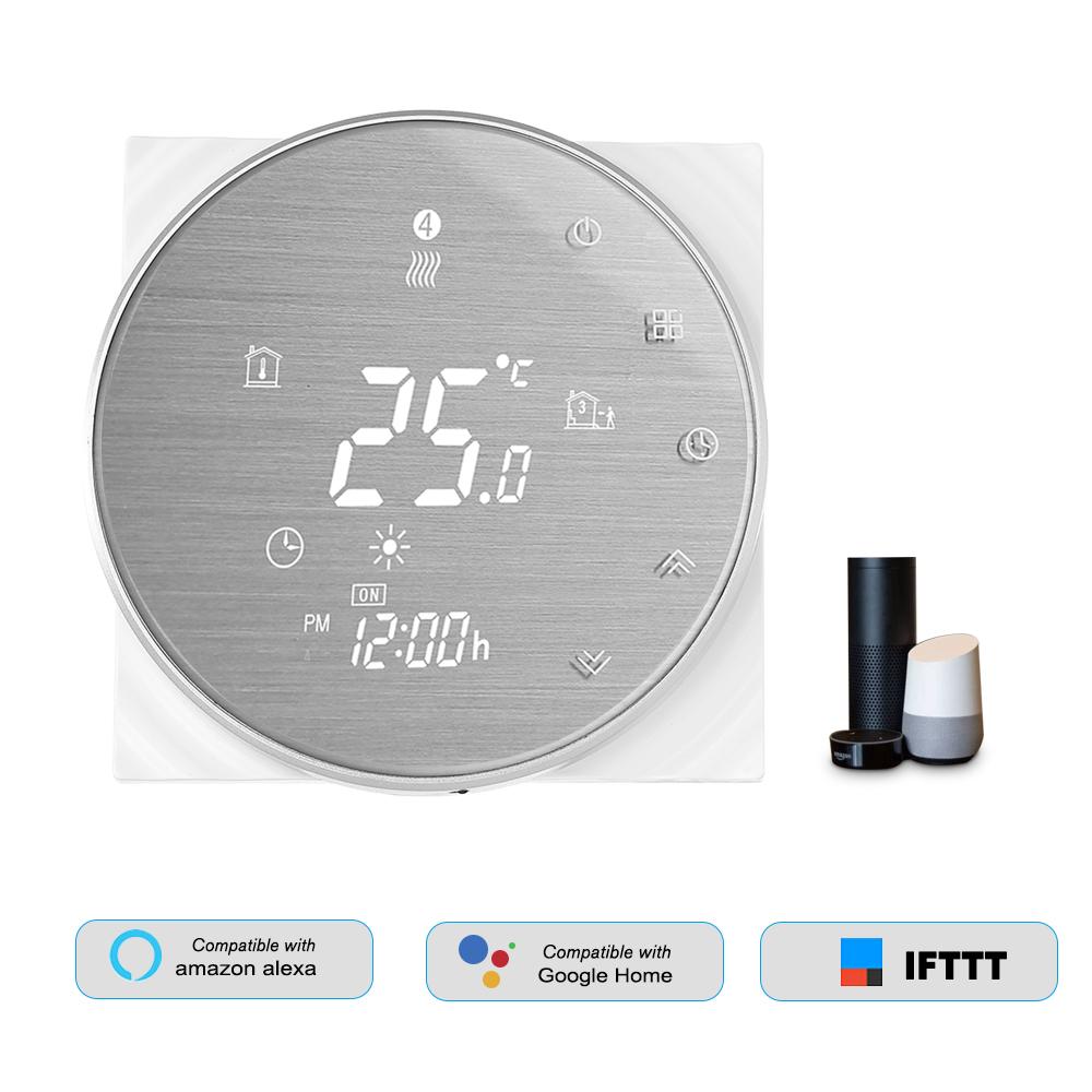 Bộ Điều Nhiệt Thông Minh Wifi Cho Nồi Hơi Nước / Khí Màn Hình Lcd Lớn Nút Cảm Ứng Bth-6000L-Gclw