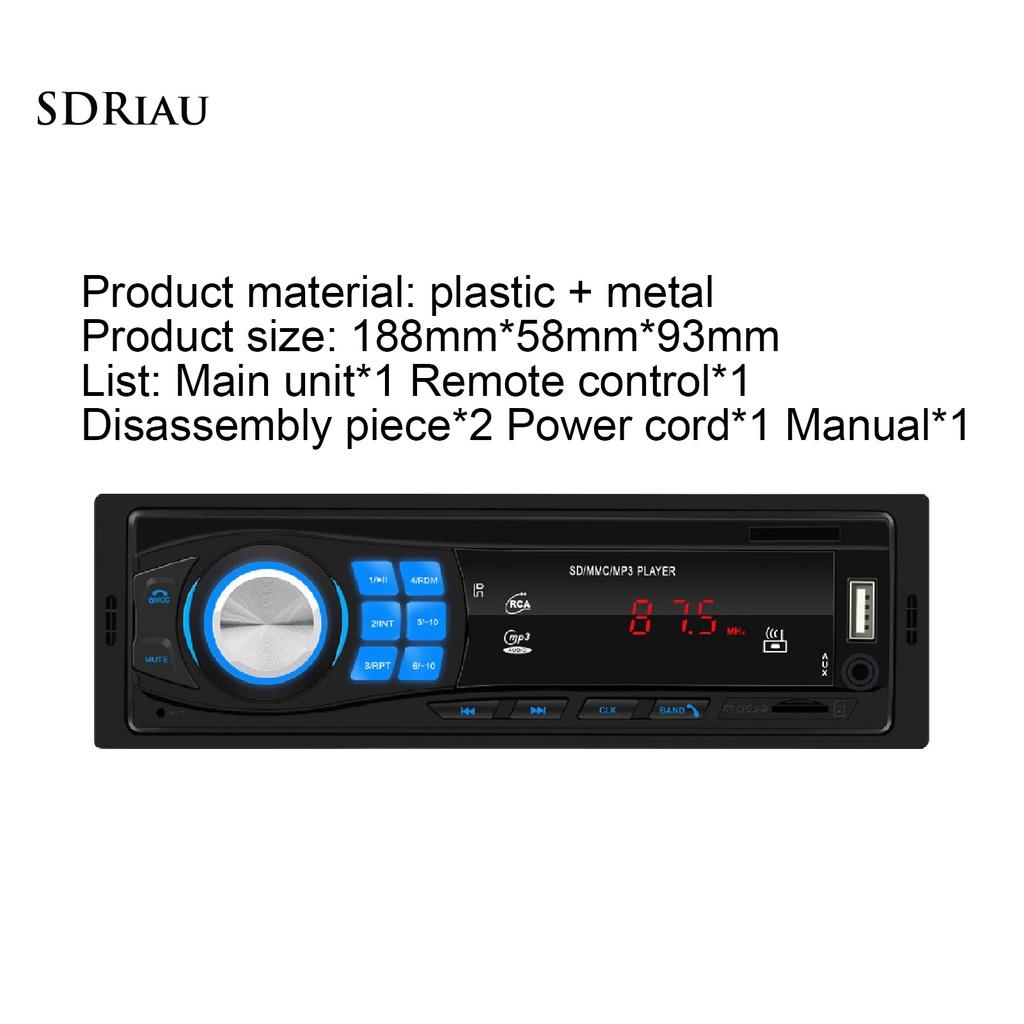 *QCDZ* 8013 MP3 Player Bluetooth Hands-free Call AUX/Micro-SD/U Disk/FM Radio 12V Car 1 Din USB2.0 MP3 Player