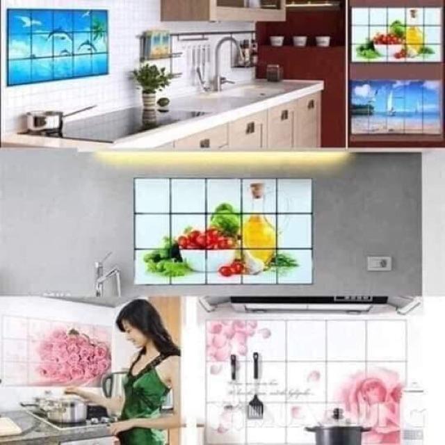 Tranh dán bếp cách nhiệt nhiều mẫu đẹp