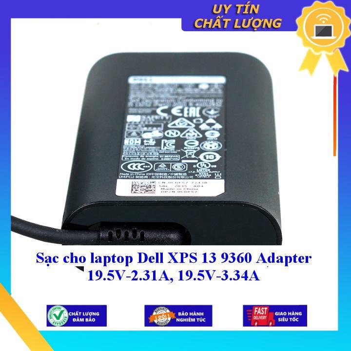 Sạc cho laptop Dell XPS 13 9360 Adapter 19.5V-2.31A 19.5V-3.34A - Hàng Nhập Khẩu New Seal