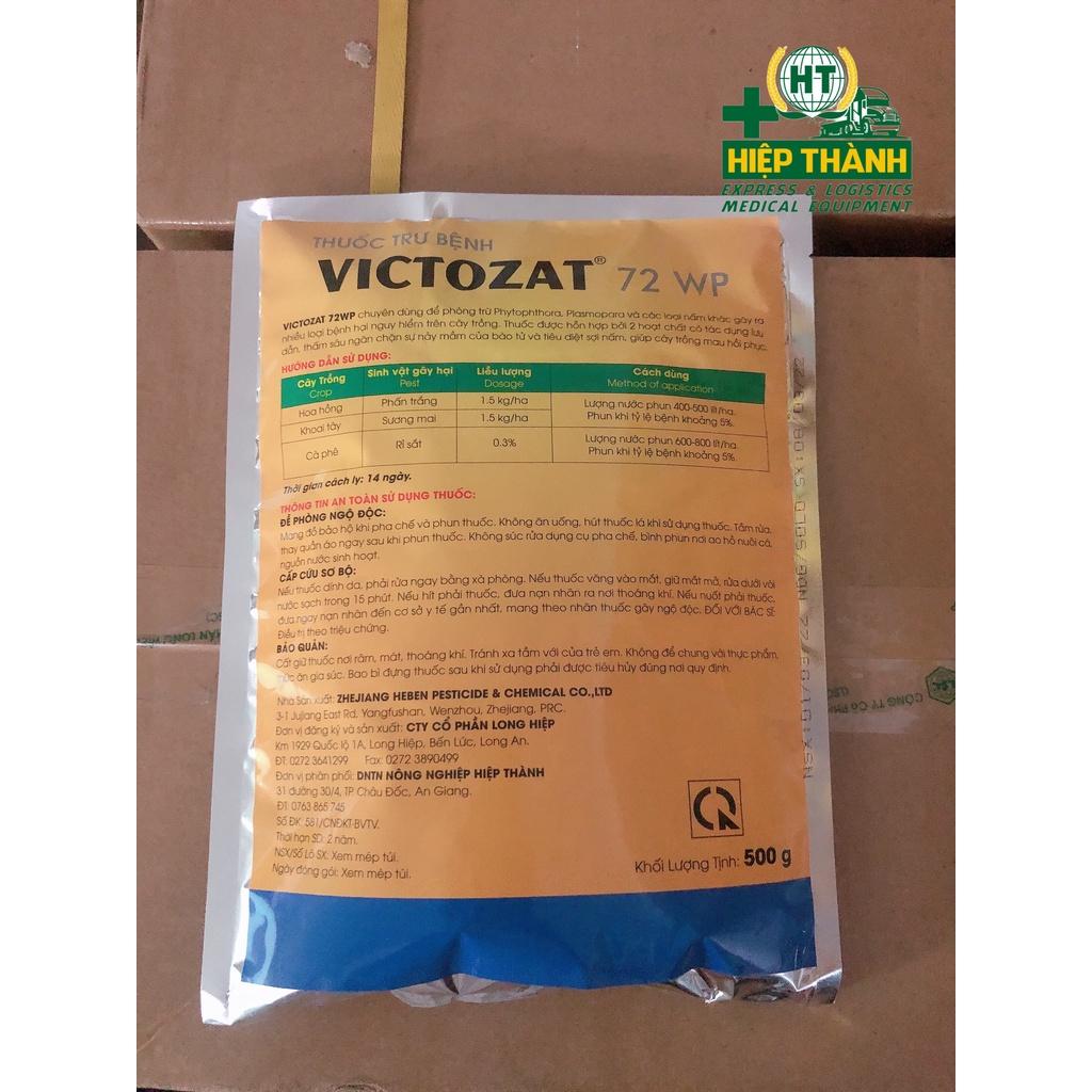 Thuốc trừ bệnh Victozat 72WP 500gr - Hiệp Thành chuyên trị phấn trắng, héo rũ, vàng lá, khô vằn